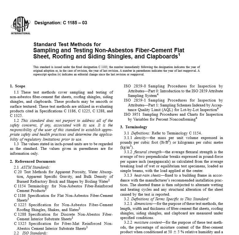 ASTM C 1185 – 03 pdf free download