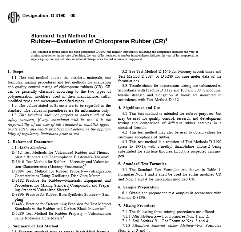 ASTM D 3190 – 00 pdf free download