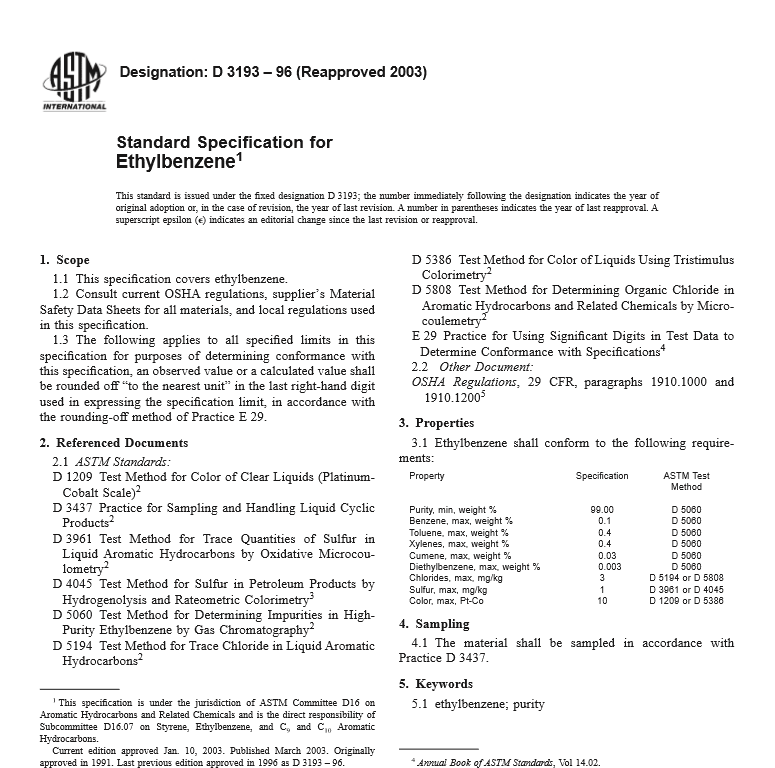 ASTM D 3193 – 96 pdf free download