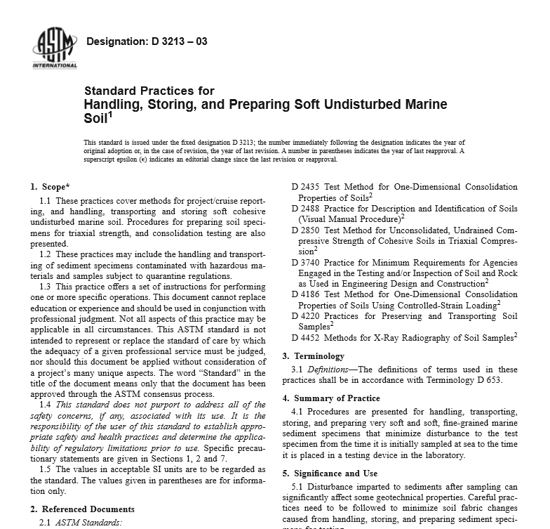 ASTM D 3213 – 03 pdf free download