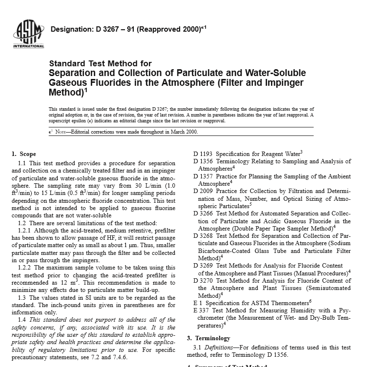 ASTM D 3267 – 91 pdf free download