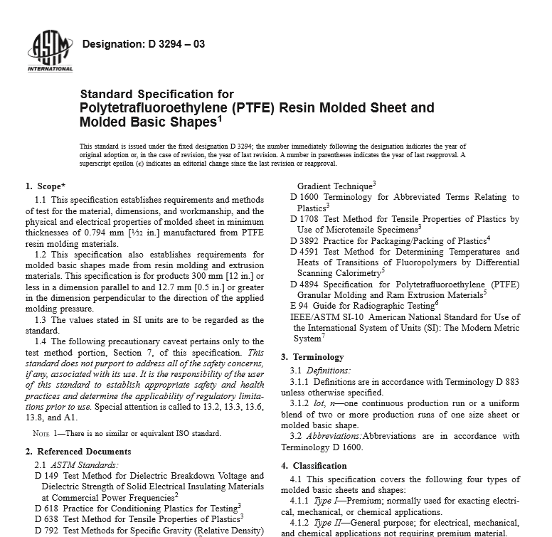 ASTM D 3294 – 03 pdf free download