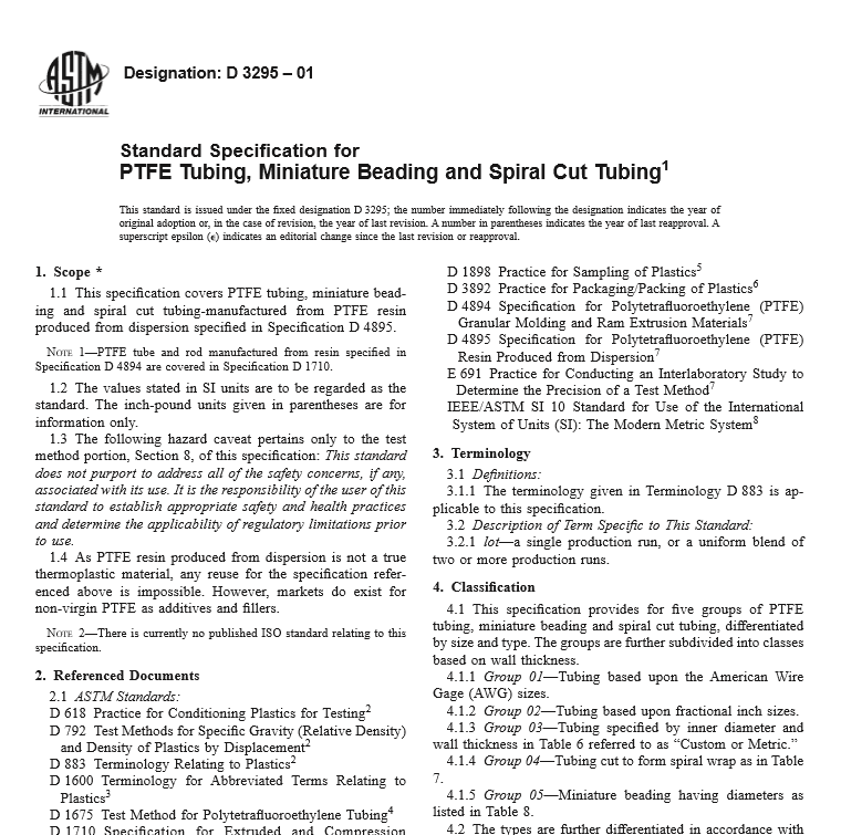 ASTM D 3295 – 01 pdf free download
