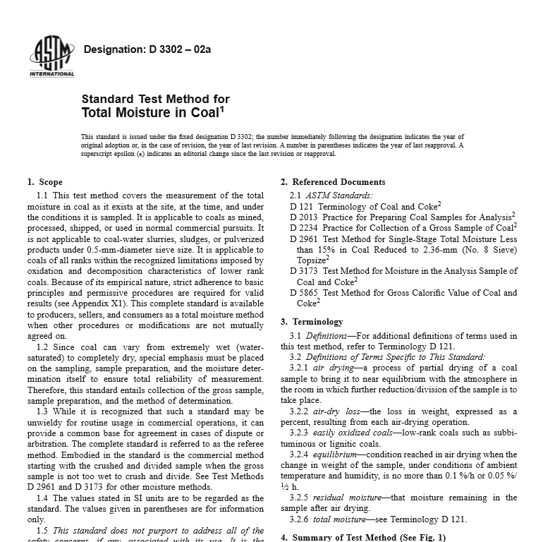 ASTM D 3302 – 02a pdf free download
