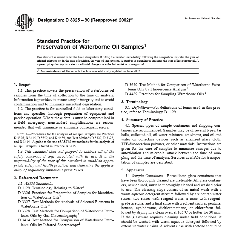 ASTM D 3325 – 90 pdf free download