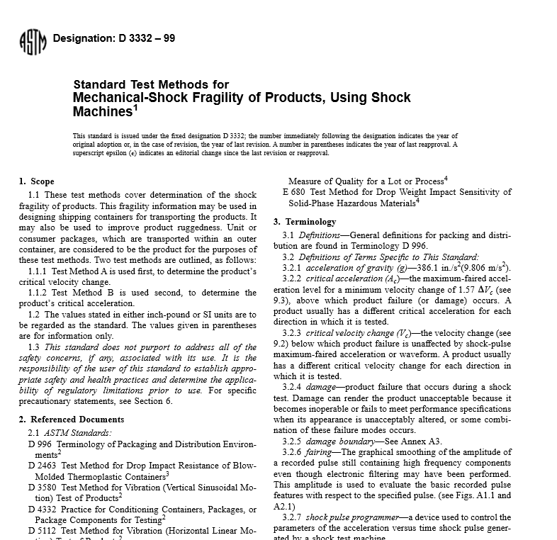 ASTM D 3332 – 99 pdf free download