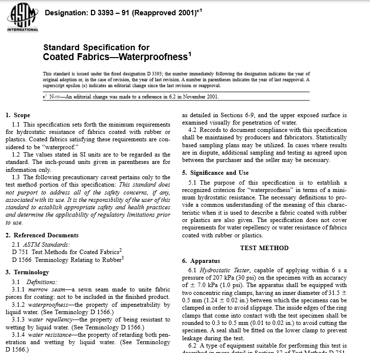 ASTM D 3393 – 91 pdf free download