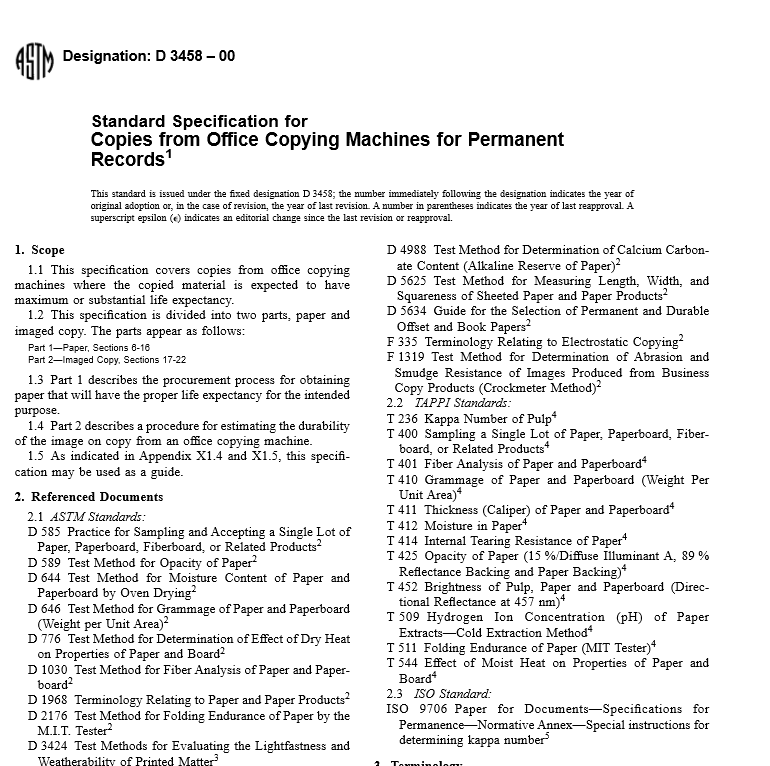 ASTM D 3458 – 00 pdf free download