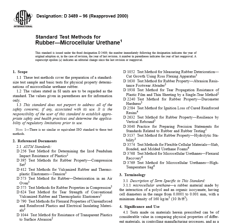ASTM D 3489 – 96 pdf free download