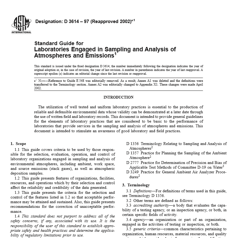 ASTM D 3614 – 97 pdf free download