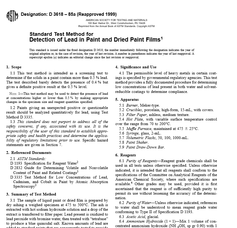 ASTM D 3618 – 85a pdf free download - Civil Engineers Standards