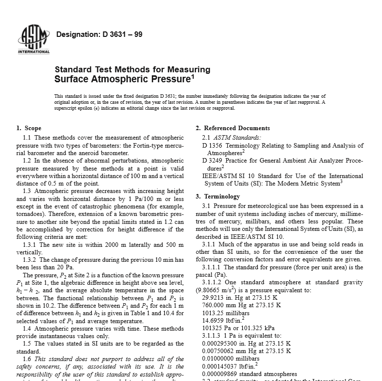 ASTM D 3631 – 99 pdf free download