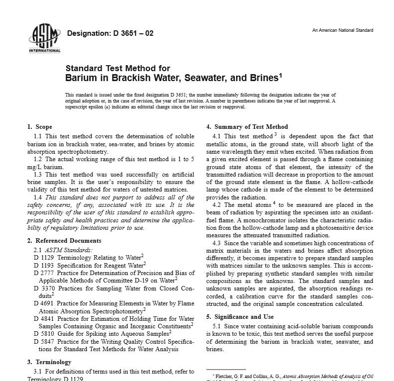 ASTM D 3651 – 02 pdf free download