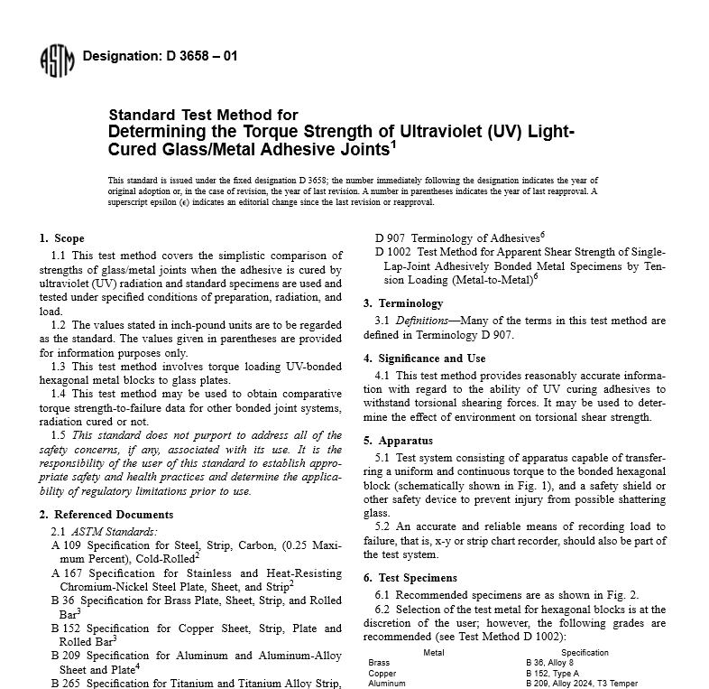 ASTM D 3658 – 01 pdf free download