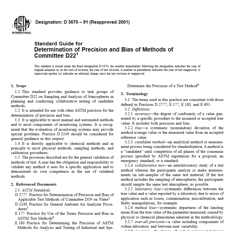 ASTM D 3670 – 91 pdf free download