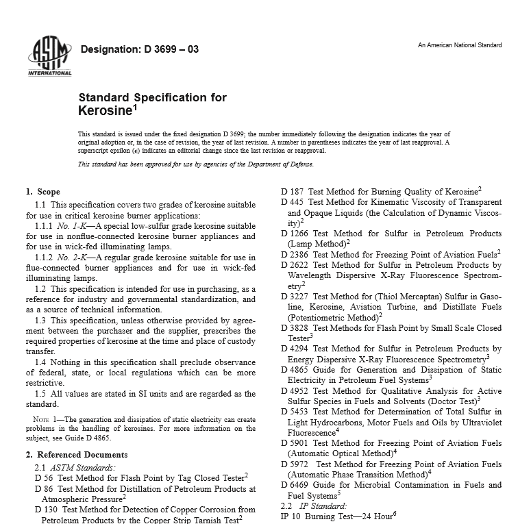 ASTM D 3699 – 03 pdf free download