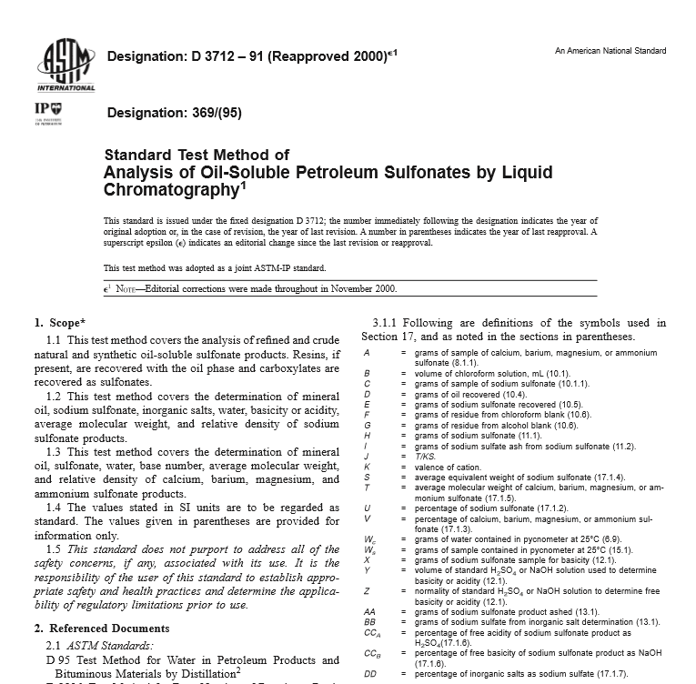 ASTM D 3712 – 91 pdf free download