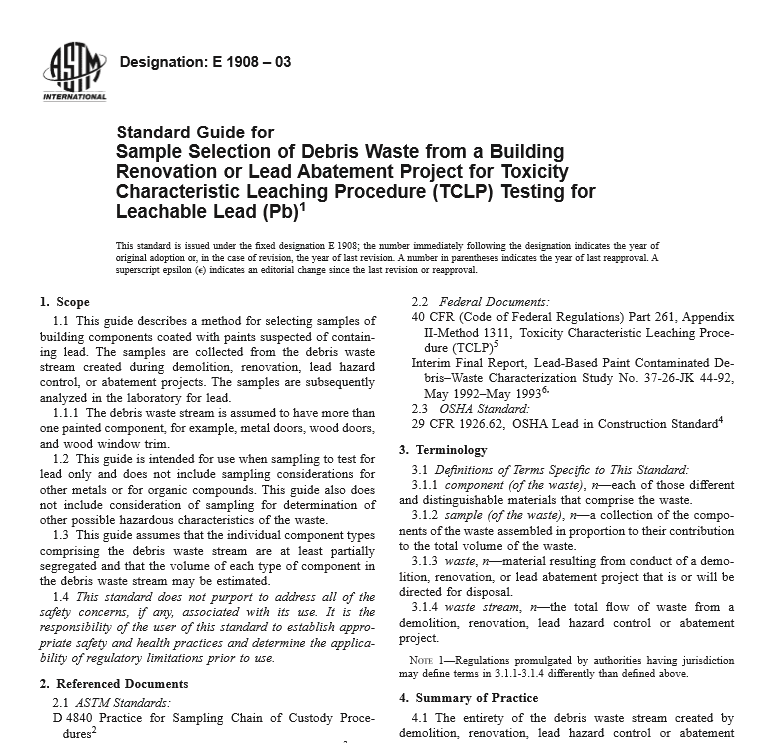 ASTM E 1908 – 03 pdf free download