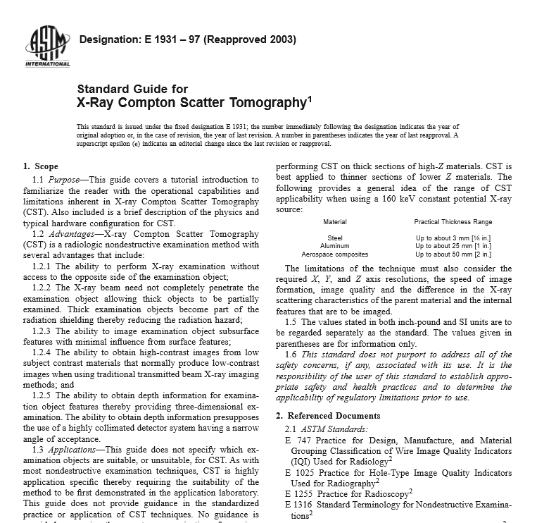 ASTM E 1931 pdf free download