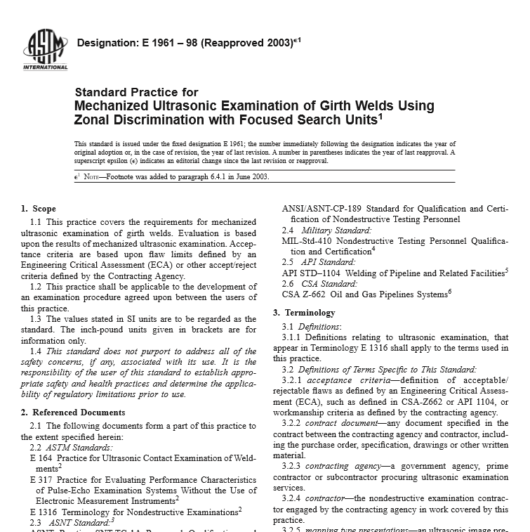 ASTM E 1961 – 98 pdf free download