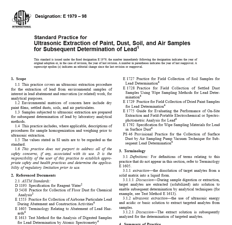 ASTM E 1979 – 98 pdf free download