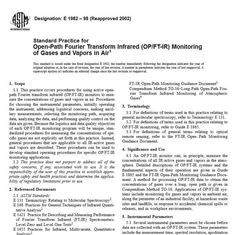 ASTM E 1982 – 98 pdf free download