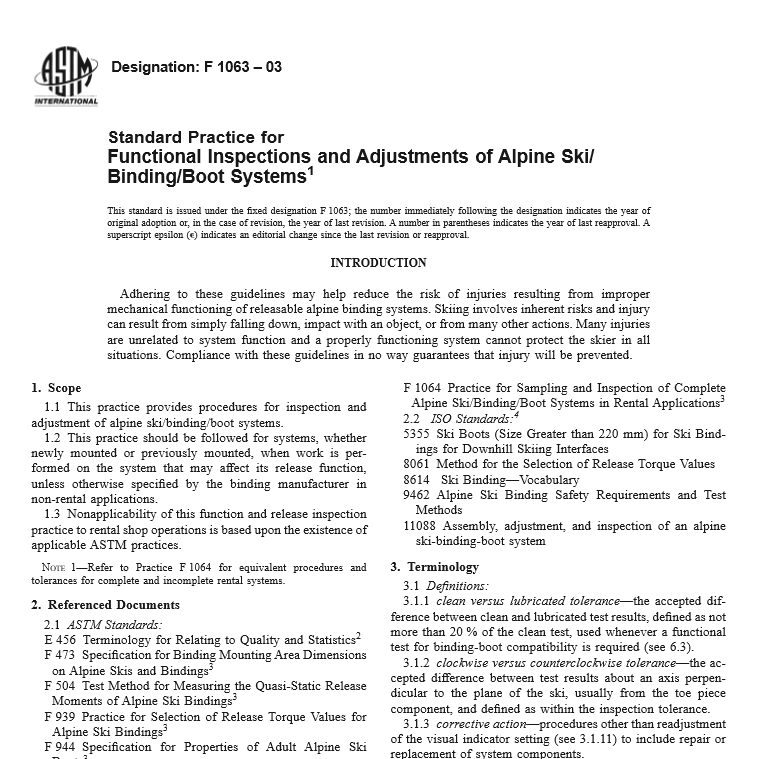 ASTM F 1063 – 03 pdf free download