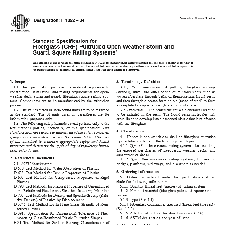 ASTM F 1092 – 04 pdf free download