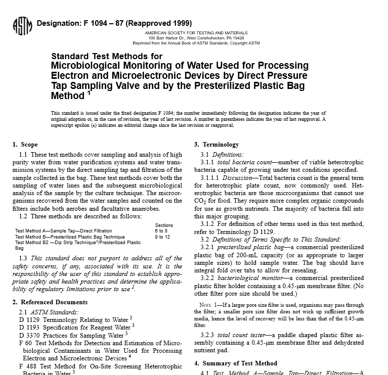 ASTM F 1094 – 87 pdf free download