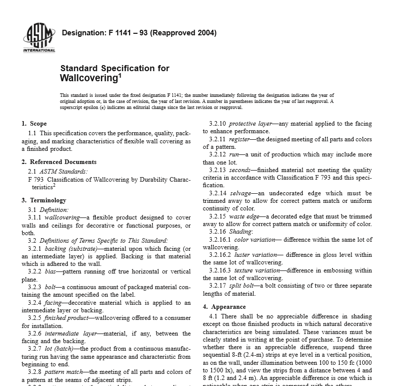 ASTM F 1141 – 93 pdf free download