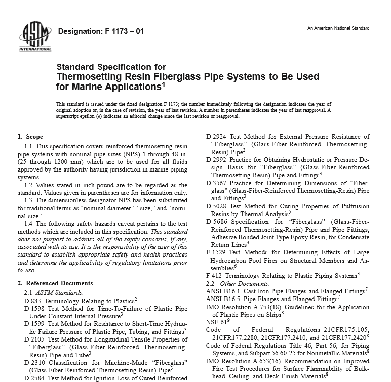 ASTM F 1173 – 01 pdf free download