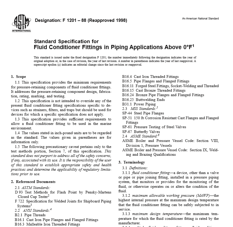 ASTM F 1201 – 88 pdf free download
