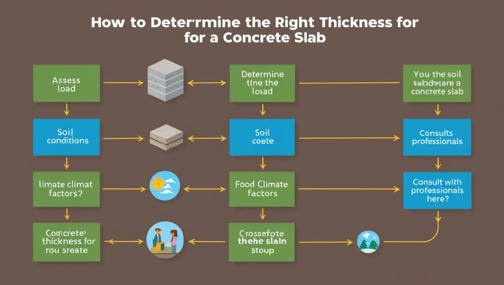 Consider Climate Factors thickness for concrete slab